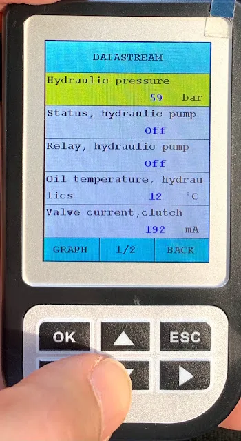 hydraulic pressureを選択