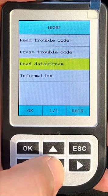 read datastreamを選択